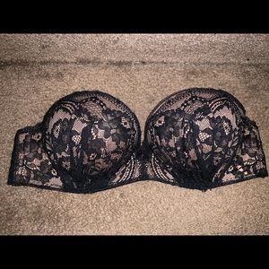 Victoria Secret Bombshell Strapless Lace Bra